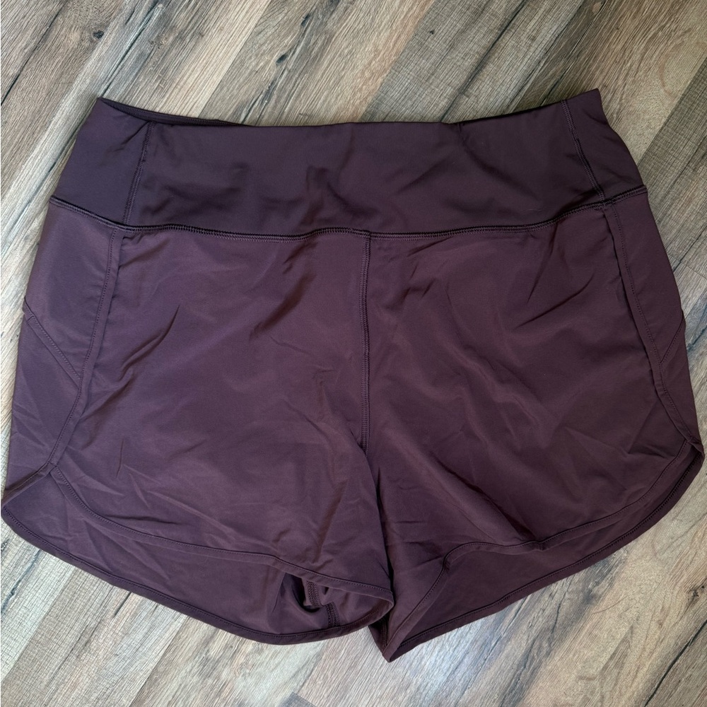 CRZ YOGA Women's Dark Brown Athletic Shorts
